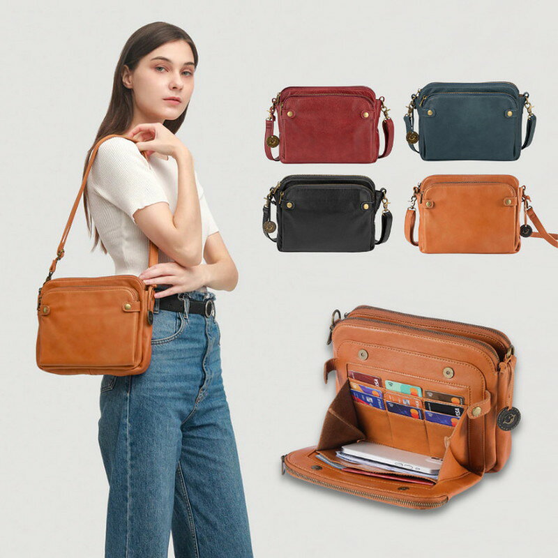 Rakuten - ショルダーバッグ レディース バッグ【パリジェンヌスタイルショルダーバッグ】斜めがけ 大人 バッグ ショルダー カードケース付き 韓国