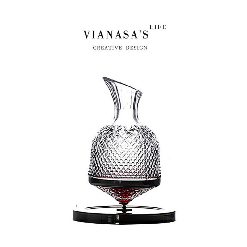 回転デカンター ウイスキーボトル 1500ml ウイスキー ブランデー お酒 デキャンタ デカンタ ピッチャー 高級 面白い ユニーク デカンター ガラス 洋食...