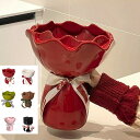 陶器の花瓶 フラワーベース Lサイズ おしゃれ かわいい シンプル カフェ インテリア 母の日 北欧 花瓶 ブーケ かわいい 花びん 花束 花器 陶器 新生活 ギフト プレゼント おうち時間