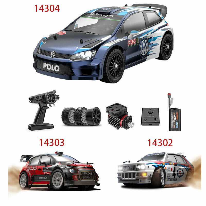 MJXRC 1/14 4WDラジコンラリーカー ドリフト走行 42km/h WRCワールドラリーカー ライセンス公認 ジャイ..