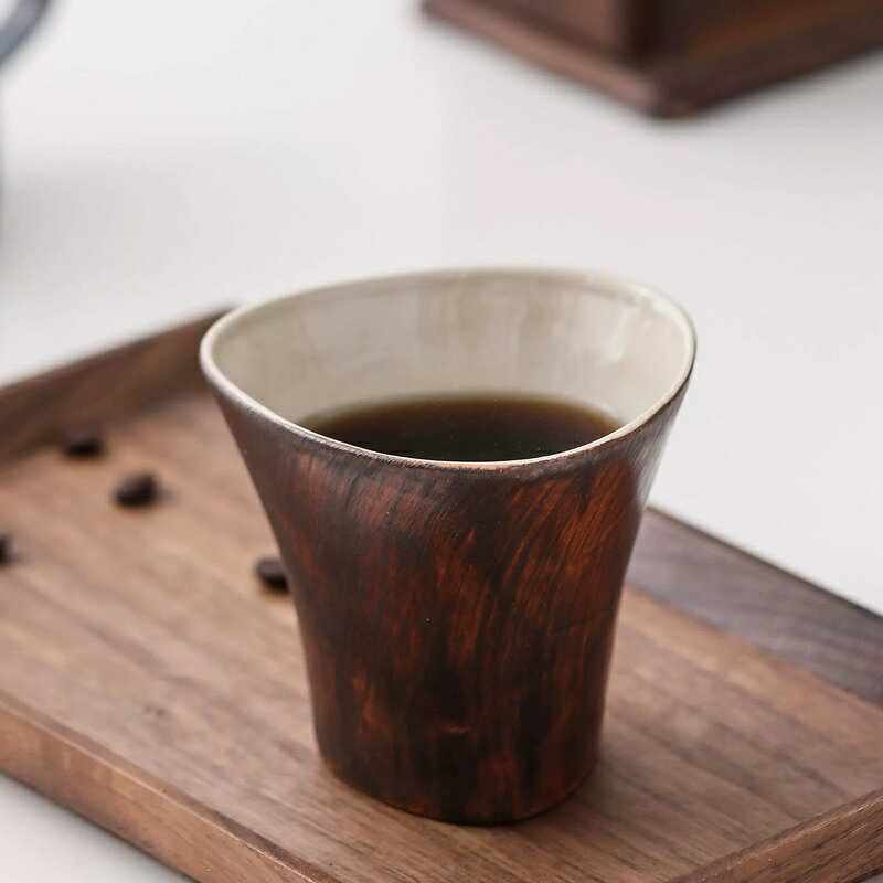 Rakuten - コーヒーカップ 陶器 おしゃれ 和食器 ハンドルレス 湯呑み カフェ風 コップ 来客用 ギフト プレゼント 食洗機対応 電子レンジ対応 渋い 大人 男性 女性
