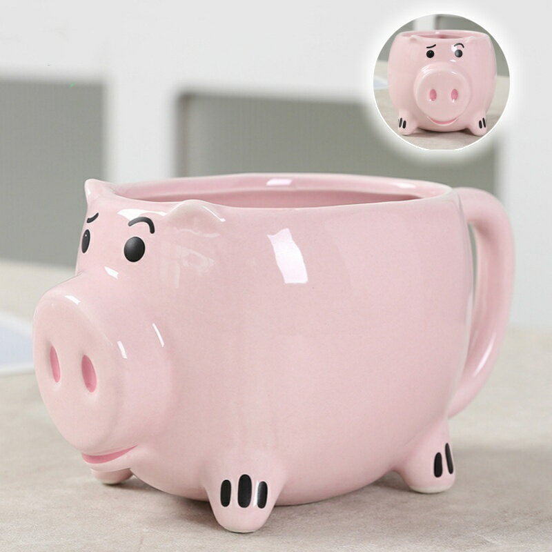 Rakuten - マグカップ 豚 ぶた アニマル 動物 立体 陶器 440ml 大容量 コーヒーカップ ティーカップ コップ ピンク かわいい 面白い 個性的 おもしろ雑貨 ギフト プレゼント 誕生日 贈り物 レディース キッズ