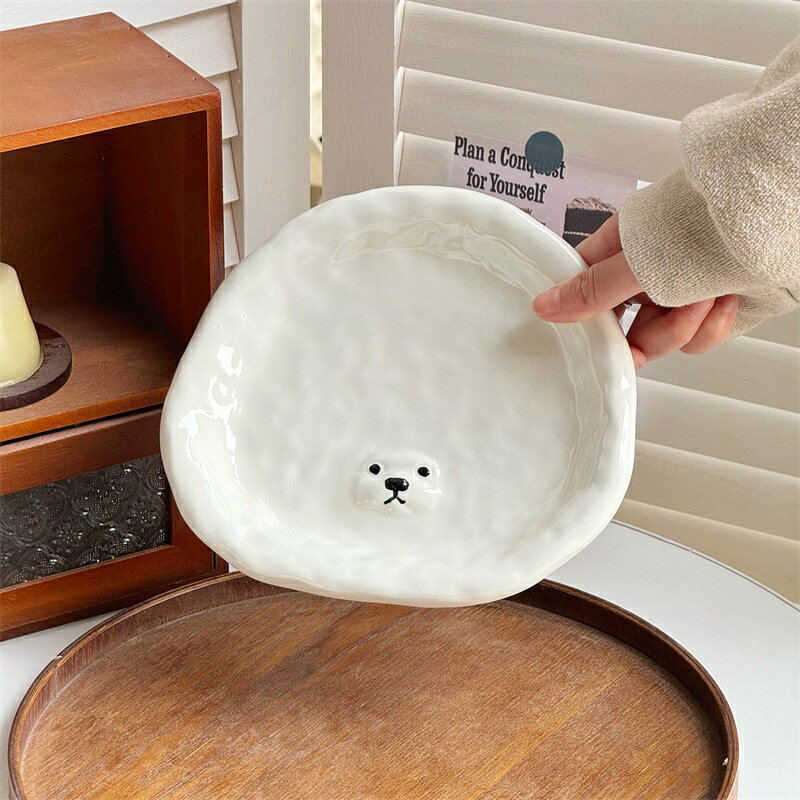 【5点セット】 食器 セット 陶器 犬 ビションフリーゼ プレート マグカップ ボウル...