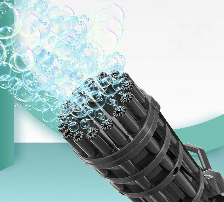 シャボン玉 電動 マシーン ガトリングバブルマシン 電動バブルマシーン 15個の泡穴 ブラック ゴルード ピンク【電動しゃぼん玉 SNS TikTok YouTuBe超人気 ガトリングガン型 バブル 玩具 キッズ 子ども 子供 プレゼント おもちゃ シャボン玉マシーン おすすめ 話題】