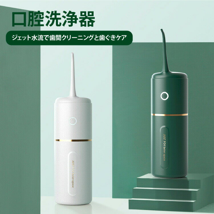 口腔洗浄器 口腔洗浄器 歯間 クリーニング ジェットウォッシャー 携帯用【ジェット ウォッシャー 家庭用 IPX7レベル防水 デンタルフロス 歯茎 歯ぐき 歯周病予防】