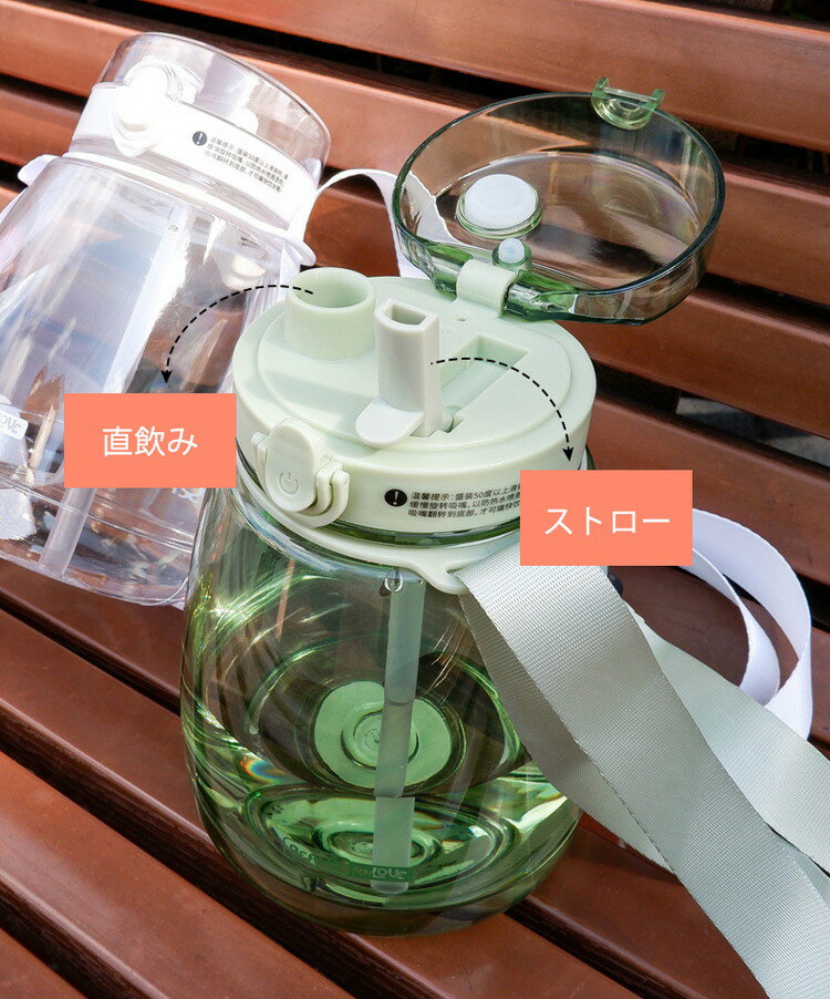 水筒 直飲み ストロータイプ 大容量 首掛け ...の紹介画像3