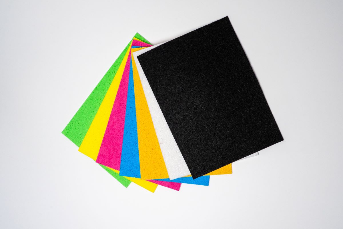 セルロース製 水切りマット 3枚セット キッチン SDGs サスティナブル プラスチックフリー 大判サイズ 選べる6色 3枚組 吸湿・速乾性抜群！ 水切り 乾燥 スポンジ マット 食器 シンク 送料無料