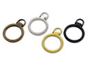 「引手08」 ファスナー 引き手金具 08番 リング形 10個入/卸 100個入入 ファスナー部品 チャック 引手パーツ ジッパータブ ジッパープル ファスナー...