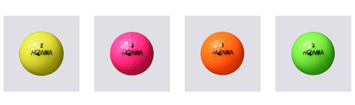 本間ゴルフ　ゴルフボール HONMA D1ボール 1ダース(12球)/マルチカラー BT2401_MC ...