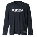FINTA フィンタ 極冷 L/Sプラクティスシャツ FT8937 1100 極冷シリーズ 長袖 Tシャツ 冷感 ネイビー 接触冷感熱中症対策