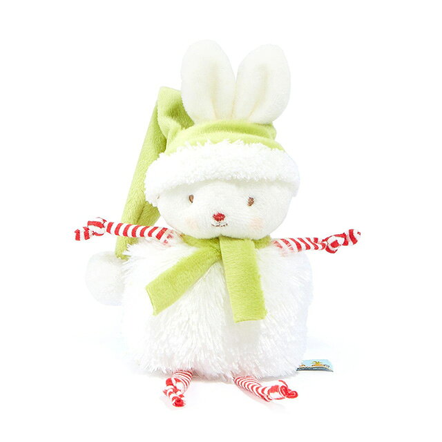 バニーズバイザベイ bunniesbythebay 結び目ふわふわぬいぐるみ【クリスマス限定デザイン】クリスマスプレゼント クリスマス飾り クリスマスガーランド ファーストトイ かわいい おしゃれ 新生児 ベビー おもちゃ お人形 うさぎ