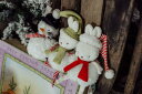 バニーズバイザベイ bunniesbythebay 結び目ふわふわぬいぐるみ【クリスマス限定デザイン】クリスマスプレゼント ファーストトイ かわいい おしゃれ ...