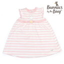 バニーズバイザベイ bunniesbythebay 春夏のおしゃれボーダーフリル袖ベビーワンピース 女の子 新生児 6-9m 9-12m ノースリ ベビー服 出...