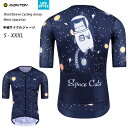 Monton［モントン］男性半袖サイクルジャージ［自転車用/メンズ］LIFESTYLE SpaceCat 宇宙猫キャット ショートスリーブ 