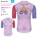 Monton［モントン］半袖サイクルジャージ［自転車用/レディース］LIFESTYLE Bananaraido Pink 女性用ショートスリーブ