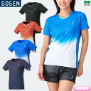40%OFF ゴーセン バドミントン ゲームシャツ T2413 レディース 女性用 ゲームウェア ユニフォーム テニス ソフトテニス 日本バドミントン協会検定合...