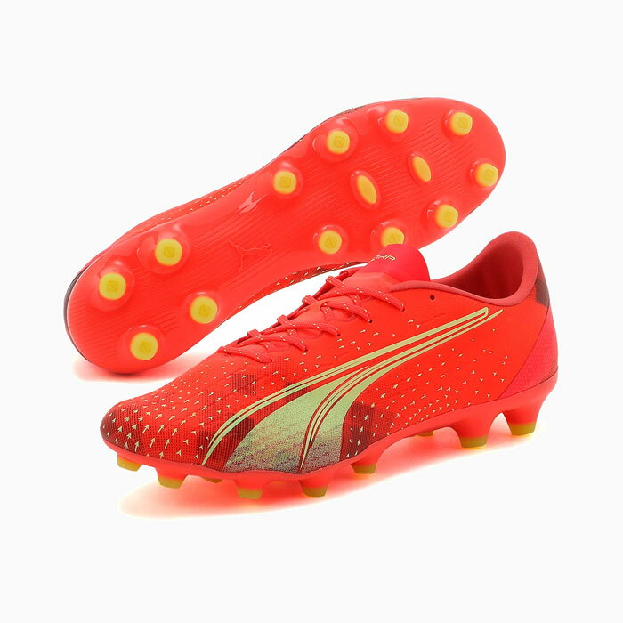 プーマ ウルトラ プロ HG/AG puma 【サッカー・フットサル】 シューズ サッカースパイク 大人 メンズ 人工芝 土 ultra ファイアリーコーラル (106932-03)