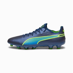 プーマ キング アルティメット HG/AG puma 【サッカー・フットサル】 シューズ サッカースパイク 大人 メンズ 土 人工芝 ペルシアンブルー×プログリーン×ウルトラブルー (107564-03)