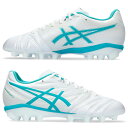 アシックス ウルトレッツア 3 ジュニア GS asics 【サッカー・フットサル】 シューズ ULTREZZA 3 サッカースパイク 天然芝 人工芝 土 Jr キッズ ホワイト×ラグーン (1104A048-100)