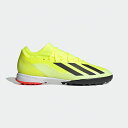サッカー アディダス エックス クレイジーファスト LEAGUE TF adidas トレーニングシューズ トレシュー メンズ 大人 人工芝 ターフ チームソーラーイエロー/コアブラック/フットウェアホワイト (IF0698)(4)