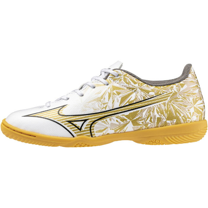 【予約商品】ミズノ アルファ SELECT Jr IN Prism Gold mizuno フットサル シューズ ジュニア フットサルシューズ 子供 キッズ Jr インドア 室内 屋内 α セレクト(P1GG246550)