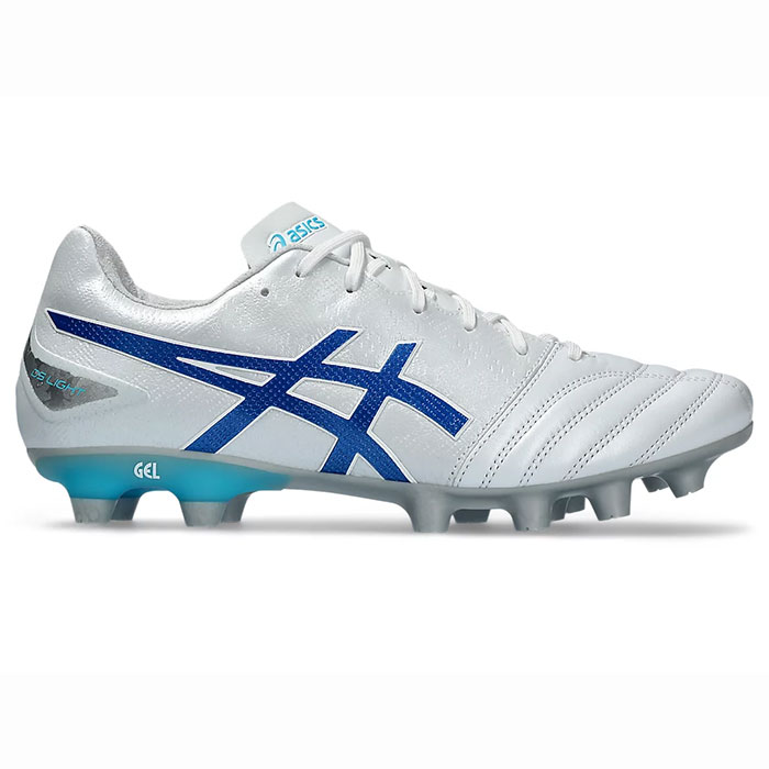 アシックス DS ライト プロ asics シューズ DS LIGHT PRO サッカースパイク 土 天然芝 人工芝 メンズ 大人 White×Tuna Blue (1103A095-100)