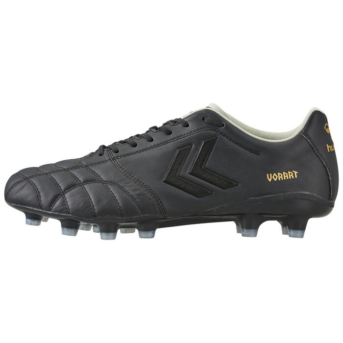 ヒュンメル ヴォラート3 PRO WIDE hummel サッカースパイク 土 人工芝 (9038) ブラック×ゴールド (HAS1244W-9038)
