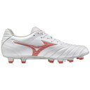 ミズノ モナルシーダ NEO 3 WIDE PRO mizuno サッカースパイク 大人 メンズ ユニセックス スーパーホワイトパール×レッド (P1GA242360)(4)