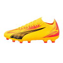プーマ ウルトラ マッチ HG/AG PUMA 【サッカー・フットサル】 シューズ サッカースパイク 大人 メンズ 土 人工芝 天然芝 Sun Stream-PUMA Black-Sunset Glow (107755-03)(4)