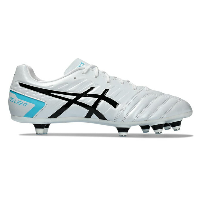 サッカー アシックス DSライト GAIN ST ワイド asics シューズ サッカースパイク 大人 メンズ 天然芝 土 取替式 White/Pure Silver (1101A041-102)