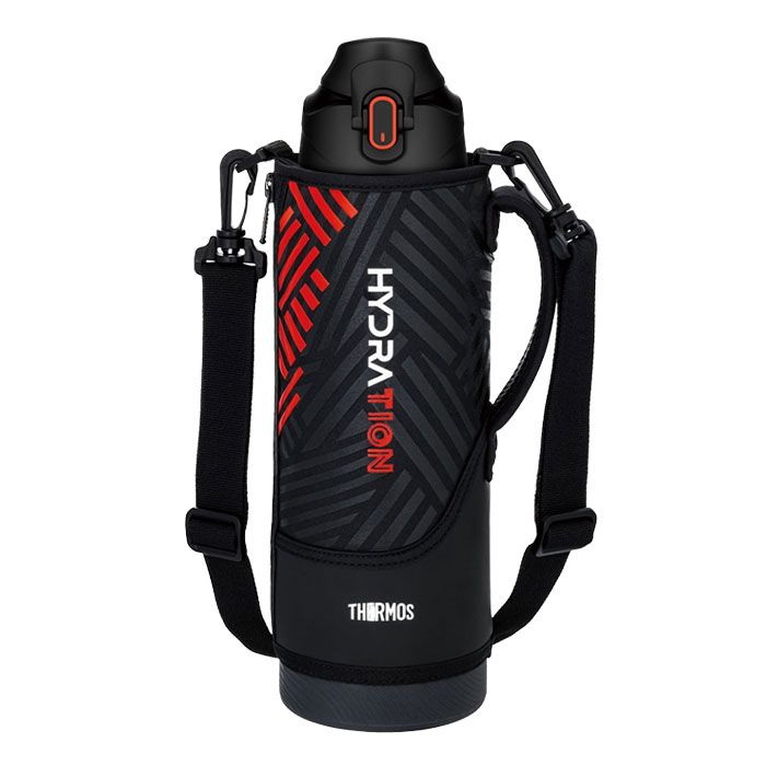 Rakuten - サーモス 真空断熱スポーツボトル THERMOS 水筒 ジュニア 子供 キッズ スポーツタイプ スポーツ飲料 ワンタッチオープン ポーチ付き 魔法びん 学校 遠足 部活 スポーツ 1.5L (FJS1500F-BKOR)