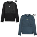 プーマ INDIVIDUAL ウィンタライズ ハイブリッド トップ PUMA シャツ トレーニングウェア 長袖 防寒 保温 メンズ 大人 (659815)