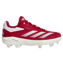 野球 アディダス アディゼロ エレクトリック TPUベースボールスパイク adidas 試合 練習 メンズ レディース チームパワーレッド/フットウェアホワイト (IH3465)(4)
