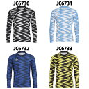 アディダス グラフィック プラクティスジャージー adidas サッカー フットサル プラクティスシャツ プラシャツ 長袖 メンズ 大人 (KPW05)