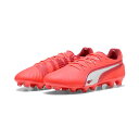 プーマ キング アルティメット HG PUMA サッカースパイク 天然芝 人工芝 土 Glowing Red-White-Red Fire (108305-01...