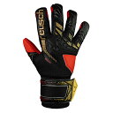ロイシュ アトラクト フリーゲル シルバー reusch サッカー キーパーグローブ キーパー手袋 ゴールキーパー GK ブラック×ゴールド×ファイアリーレッド (5560235-7075)
