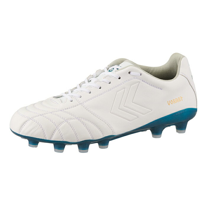 ヒュンメル ヴォラート3 PRO SUPERWIDE hummel サッカースパイク シューズ 土 人工芝 天然芝 スーパーワイド 4E 大人 メンズ ホワイト×グリーン (HAS1244SW-1050)