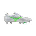 ミズノ モナルシーダネオ3 WIDE PRO mizuno サッカー シューズ 土 人工芝 天然芝 ホワイト×ネオングリーン (P1GA252337)