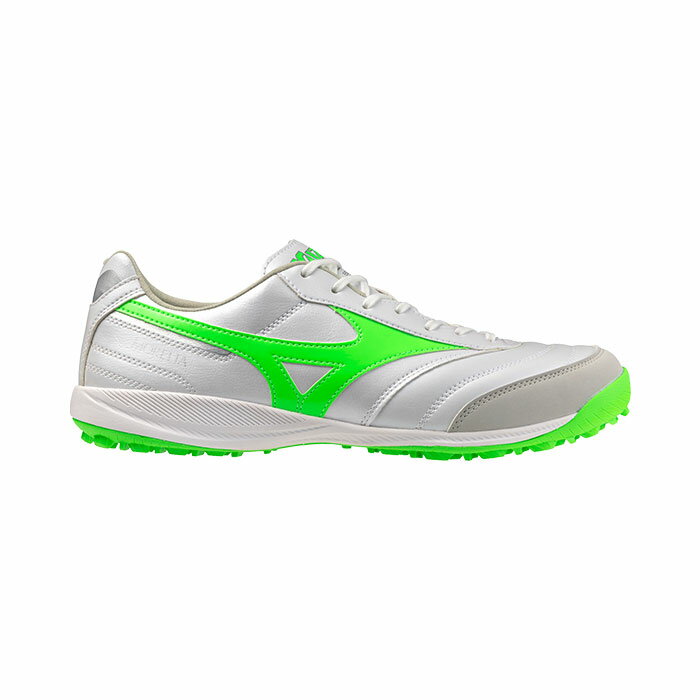 ミズノ モレリア SALA PRO TF mizuno FRONTIER PACK サッカー フットサル シューズ 土 人工芝 天然芝 ホワイト×ネオングリーン (Q1GB251337)