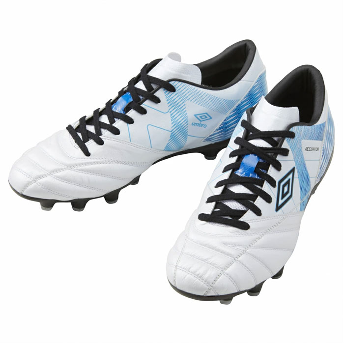 アンブロ アクセレイター F V3 HG umbro サッカースパイク 天然芝 人工芝 土 S.WHITE/BLUE/BLACK (UF5SFCB1M)