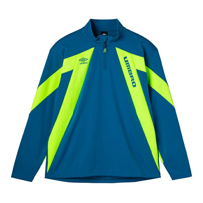 アンブロ THE THIRD by UMBRO ウォームアップハーフジップトップ umbro サッカーフットサル ジャージ トップス トレーニングウェア 移動着 長袖 吸汗 メンズ (UF5SJG10M)