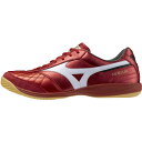 ミズノ モレリア SALA JAPAN IN mizuno インドア 体育館 室内 フットサル ルビーレッド×ホワイト (Q1GA250260)