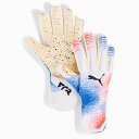 プーマ フューチャー アルティメット NC ゴールキーパーグローブ PUMA サッカー キーパーグローブ キーパー手袋 ゴールキーパー GK PUMA White-Glowing Red-Ultra Blue (042064-11)