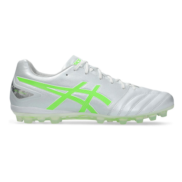 アシックス DS LIGHT PRO AG asics サッカースパイク シューズ 土 人工芝 天然芝 大人 メンズ White/Green Gecko (1103A096-106)