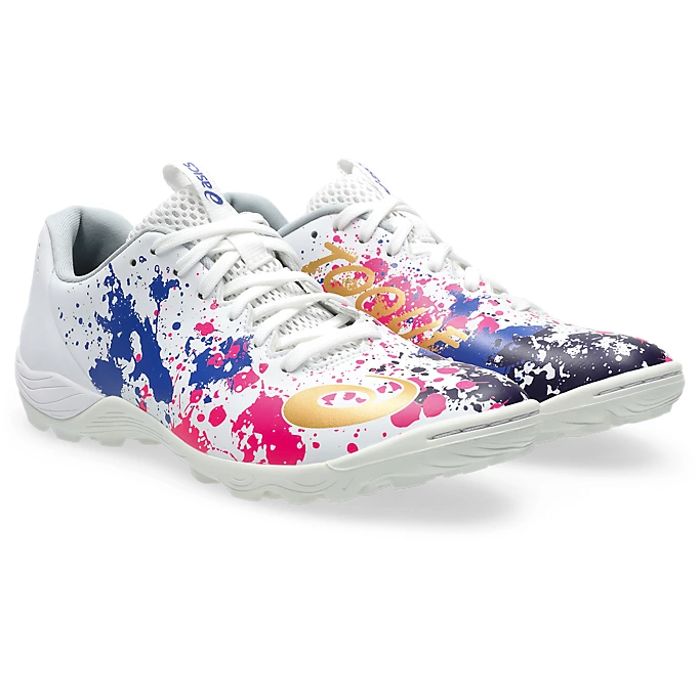 asics サッカーシューズ ホワイト ゴールド 新品タグ付き ASICS アシックス DS LIGHT PRO AG(ホワイト×ゴールド) 1103A096