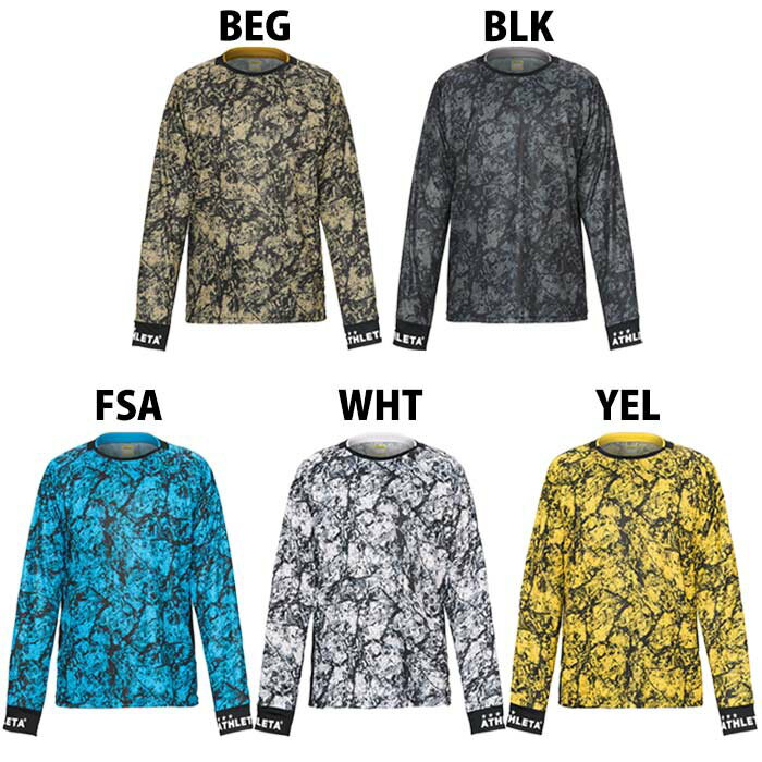 アスレタ グラフィックプラシャツ ATHLETA サッカー フットサル プラクティスシャツ トレーニングウェア 長袖 大人 (02427)