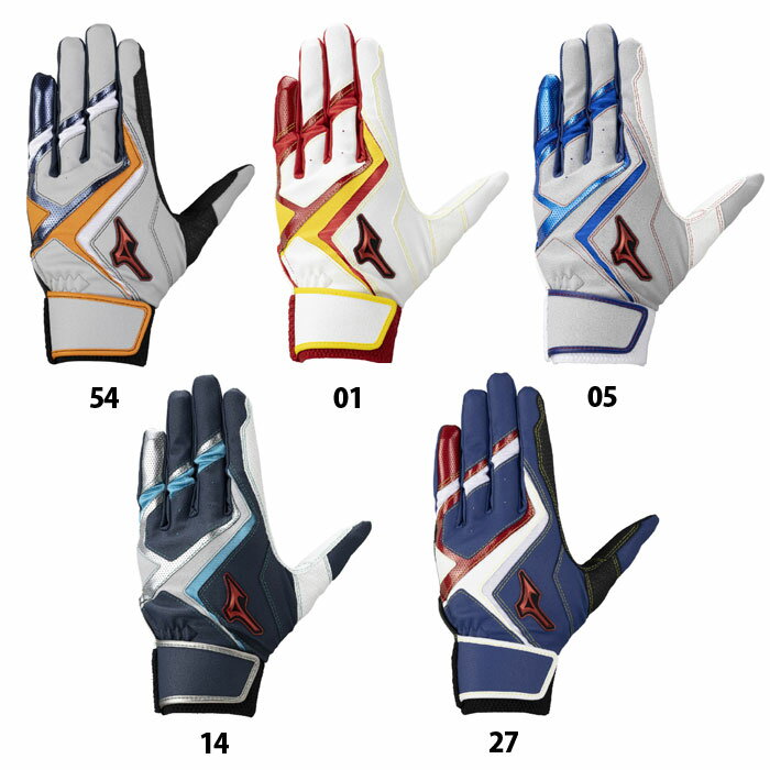 メーカー：ミズノ (mizuno)品名：ウィルドライブ レッド品番：1EJEA563●素材平側素材：合成皮革甲側素材：合成皮革、合成繊維●カラー54：グレー×オレンジ×ブルー01：ホワイト×レッド×イエロー05：グレー×ブルー14：ネイビー×グレー×ターコイズ27：ブルー×レッド×ホワイト●生産国ベトナム製●サイズS（22~23cm） M（24~25cm） L（26~27cm）2025年秋冬モデルボールを遠くへ飛ばす為に！高いグリップ力でインパクトへ！伝わるPOWERモデル『25AW限定カラー』●『伝わるPOWERモデル／高いグリップ力』スイング時の力の流れ・強さを分析し、重要な指部に高いグリップ力を誇る『特殊合成皮革』を配置●『伝わるPOWERモデル／高い耐久性』ベース素材の上から『特殊合成皮革』を重ねて縫製することで高いグリップ力に加え、耐久性も向上させます両手用バッティング用●キーワード: 野球 バッティンググローブ 大人 両手用 ミズノ WILLDRIVE BLUE 洗い可 バッティンググラブ バッティング手袋 手ぶくろ当店は他ネット店舗と在庫を共用しております。在庫更新のタイムラグの為に販売できない可能性があります。万が一、在庫切れの際はご容赦下さいませ。