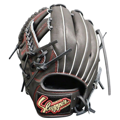 野球 久保田スラッガー ジュニア軟式グローブ オールラウンド 左投げ KUBOTA Slugger 軟式 グラブ 少年野球 こども (KSNJ2X-BLK-H)