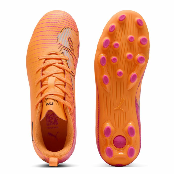 【特価】プーマ フューチャー8 プレイ HG/AG+Mid puma サッカースパイク シューズ 天然芝 人工芝 土 ジュニア Heat Fire-PUMA Black-Ravish (108624-03)
