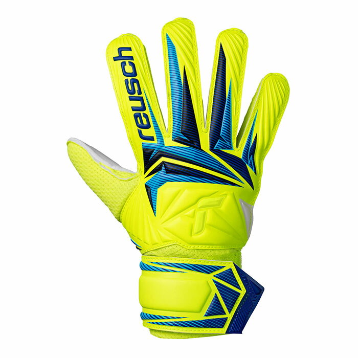 ロイシュ アトラクト ソリッド ジュニア reusch サッカー キーパーグローブ キーパー手袋 ゴールキーパー GK キッズ 子供 セイフティイエロー/シャープブルー (5662515-2005)